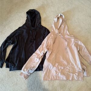 Aerie Black and Beige Hoodies (selling as bundle)